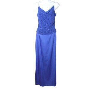 Y2K style I.N. studio 2 piece formal dress satin
